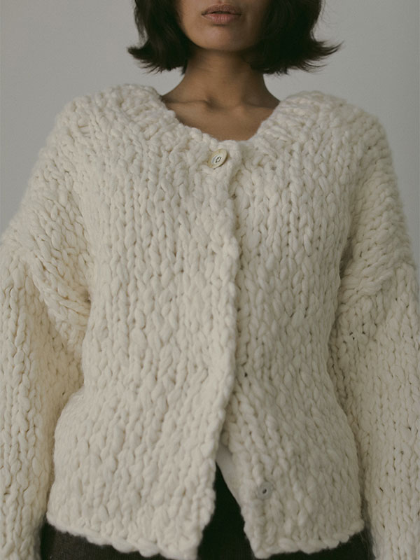 2wayハンドニットカーディガン