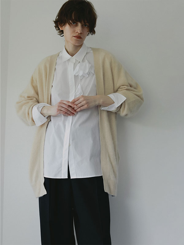 SANTEカシミヤヘアリーニットカーディガン