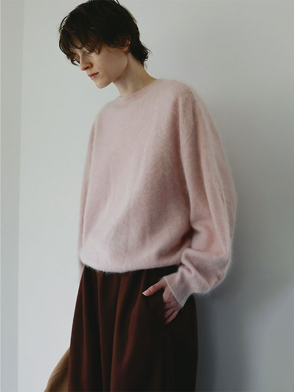SANTEカシミヤヘアリーニットプルオーバー