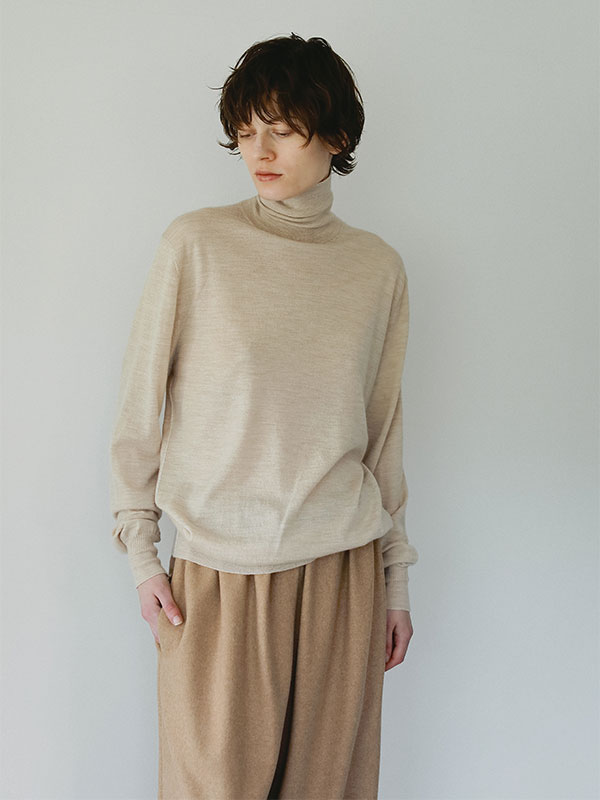 SANTEウールカシミヤタートルニットプルオーバー