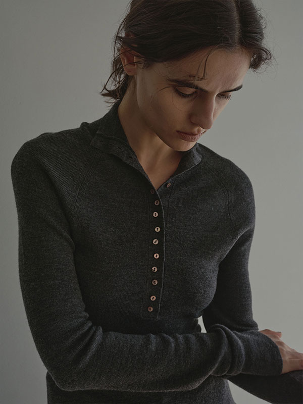 2wayコンフィーハイネックニットプルオーバー