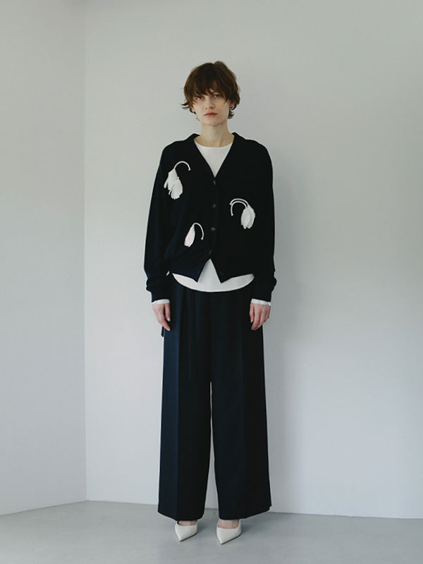 SANTEデザインベルトダブルフェイスパンツ