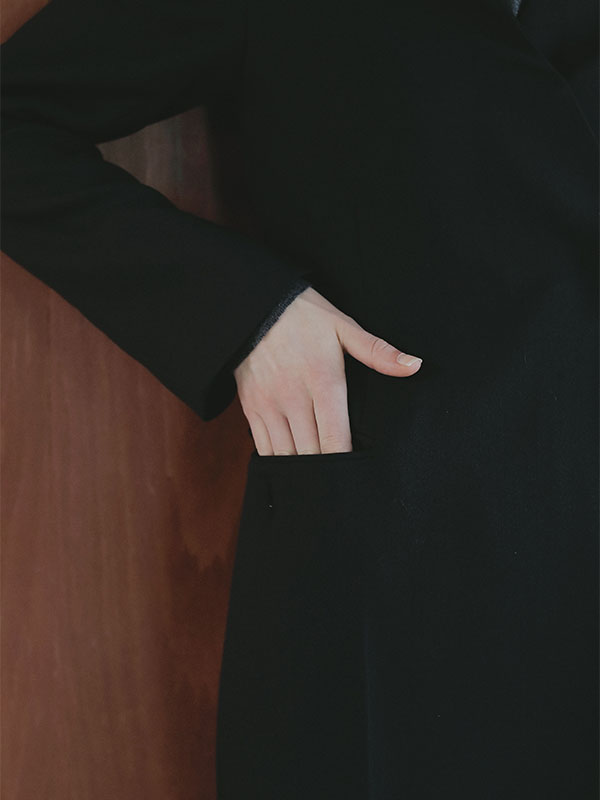 SANTEテーラードノーカラーオールインワン