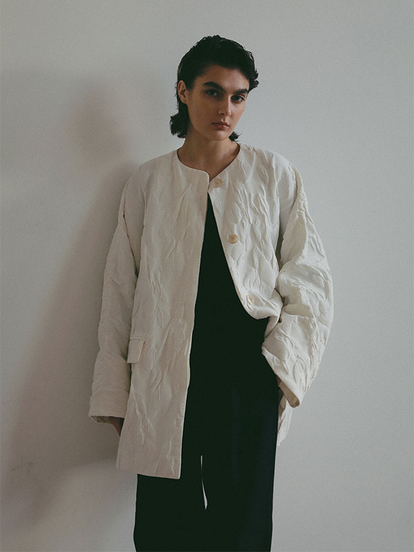 SANTEドルマンスリーブジャガードコート