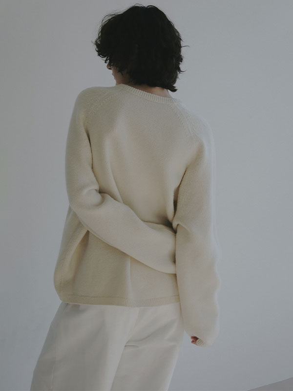 リバーシブルボックスニットプルオーバー