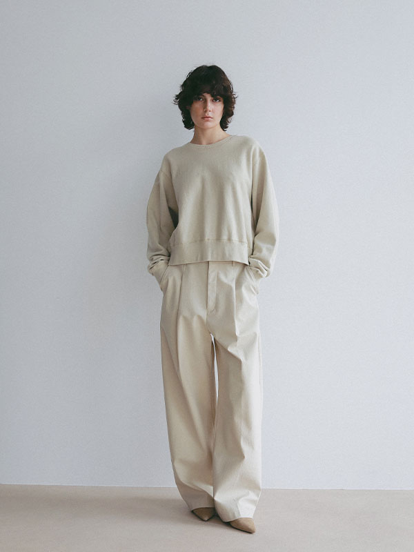 ボンディングタックパンツ