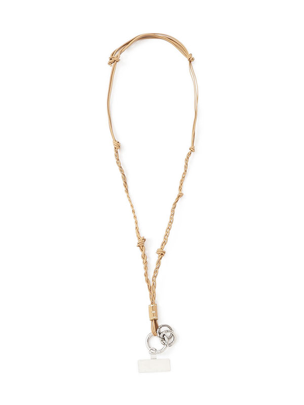 レザーコードロングマルチストラップ