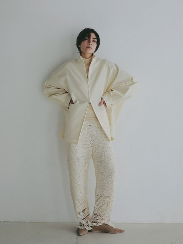 クロシェニットパンツ