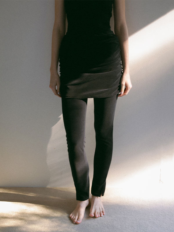 パイルギャザーミニスカート