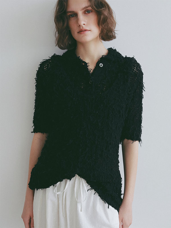 エトレトウキョウ　リリヤーンニットタンクトップ ミックスヤーンニットタンクトップ(F WHITE): トップス │ ETRE TOKYO