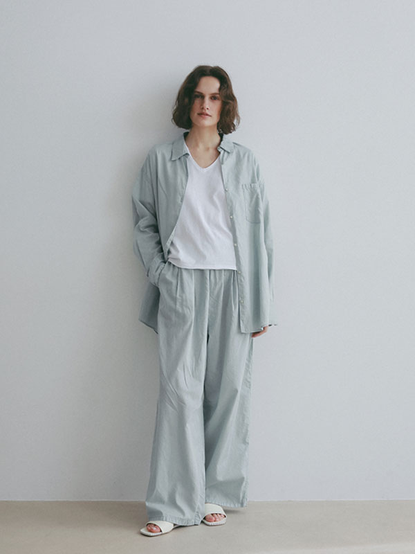 ハンドステッチタンドレザーフラットサンダル