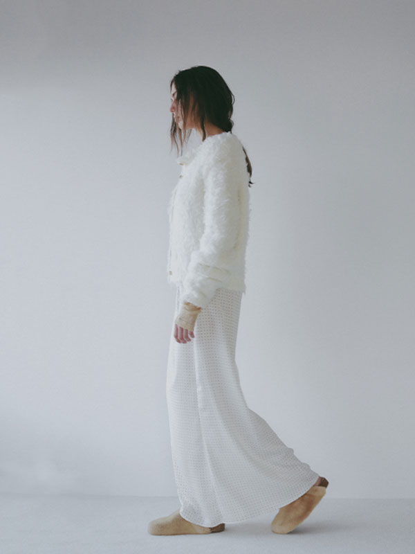 フェザーヤーンニットカーディガン