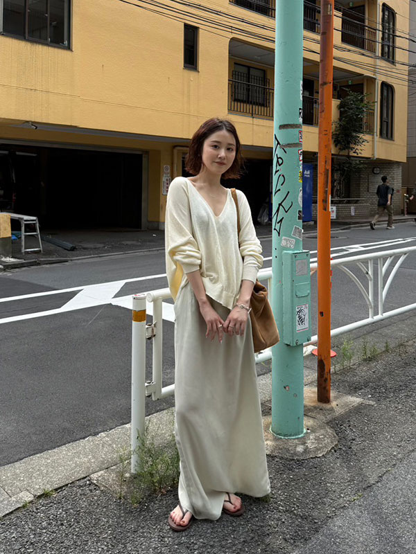 ETRE TOKYO - キュプラIラインスカート - SAGE | ADDICT WEB SHOP