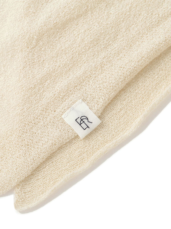 ハーフスリーブブークレニットカーディガン