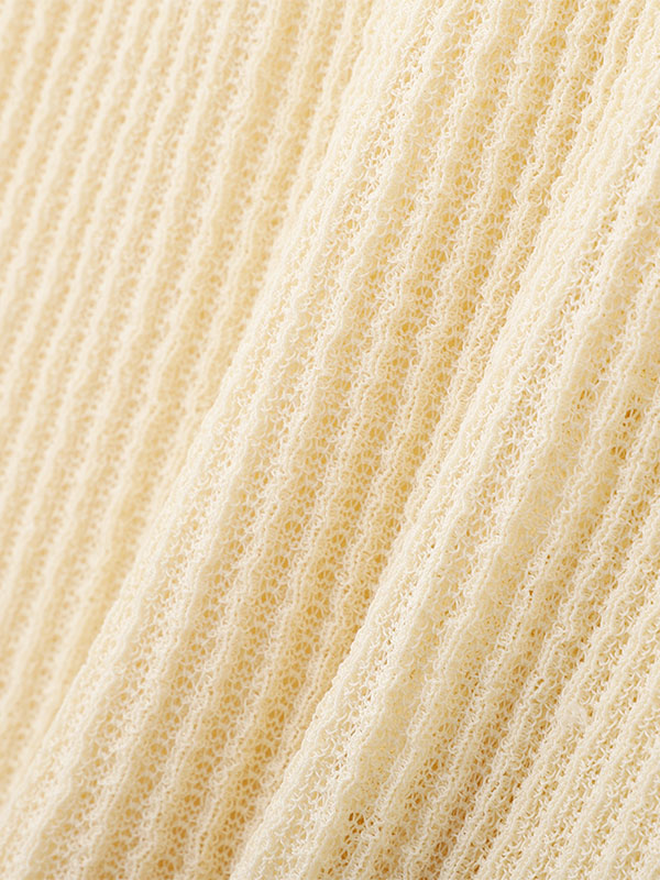 Vネックメローシアーカーディガン