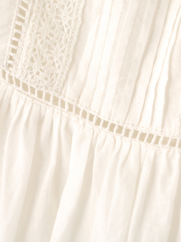 レースコットンキャミワンピース