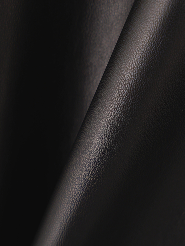 ファーカラーフェイクレザーブルゾン