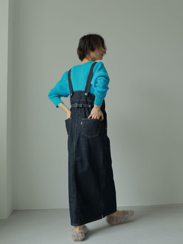 EDWIN×ETRETOKYO COREデニムハイライズサススカート | ETRE TOKYO