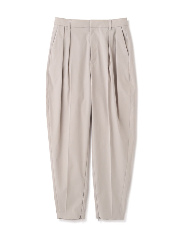 ヘムファスナーテーパードパンツ