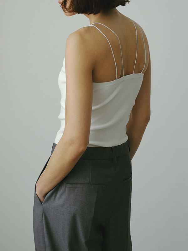 DEPENDRE Wストラップニットキャミ