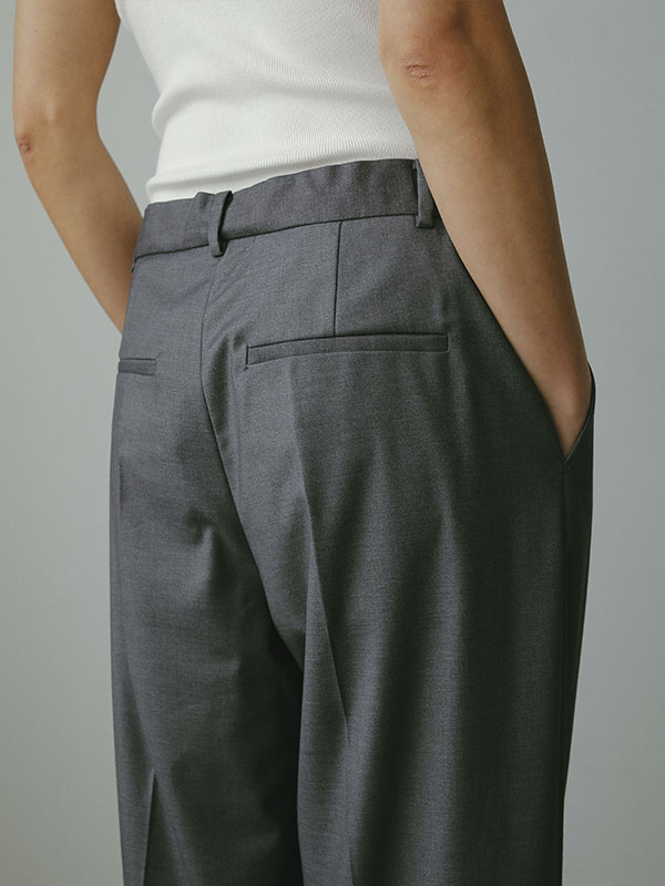 DEPENDRE アジャスタブルタックパンツ