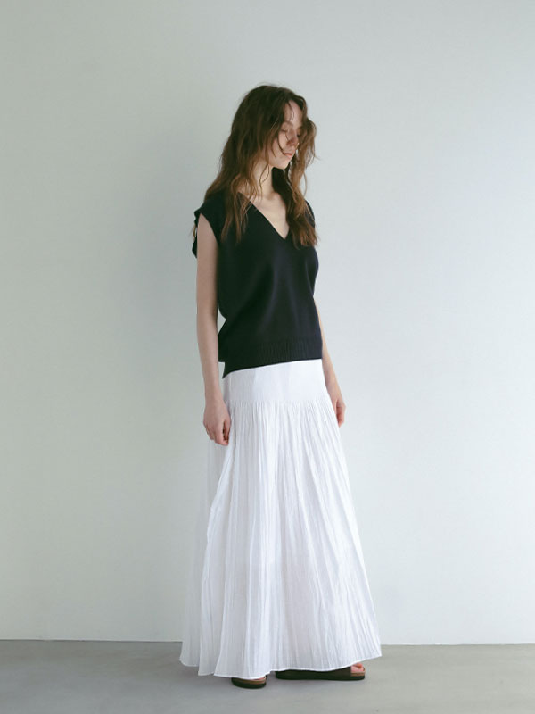 コットンシルクスムースニットパンツ(S IVORY): ボトムス