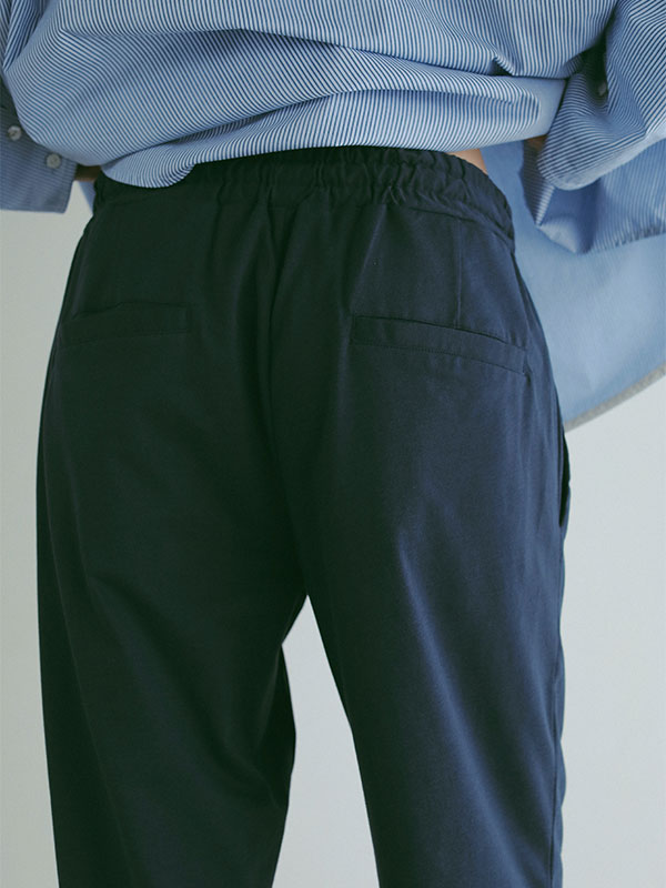 three dots パウダリーコットンジョガーパンツ