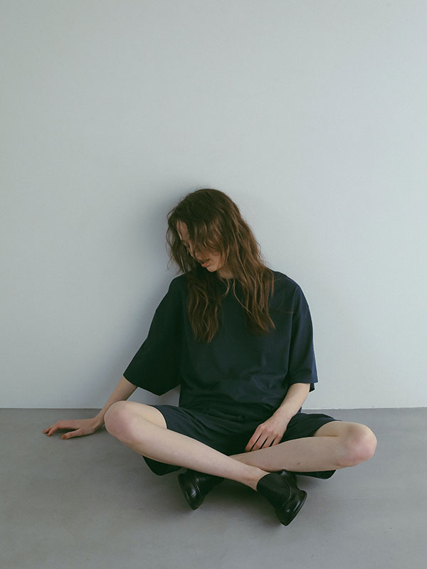 three dots パウダリーコットンショートパンツ