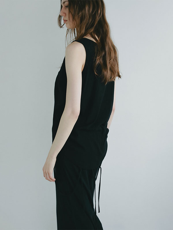 ETRE TOKYO/エトレトウキョウ ヘンリーネックエアリータンクトップ ヘンリーネックエアリータンクトップ(F WHITE): トップス