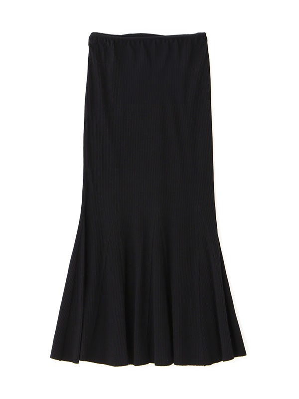 ランダムリブロングマーメイドスカート