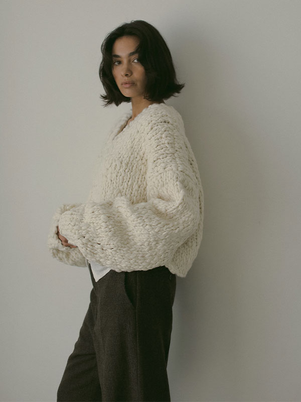 ETRE TOKYO ダブフェイスヘアリーニットカーディガン ETRE TOKYO＜エトレ トウキョウ＞ バーニーズ ニューヨーク限定