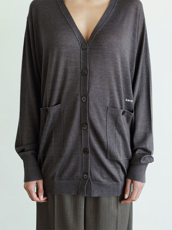 SANTEシルクカシミヤＶネックカーディガン