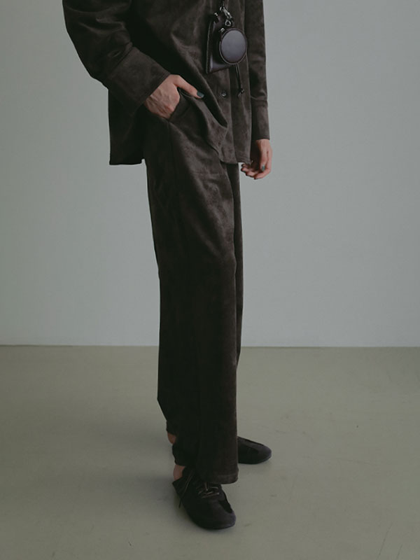 フェイクスウェードリラクシーパンツ