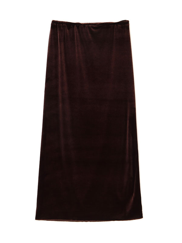 新品・未使用【ETRÉ TOKYO】 Iラインベロアスカート ブラウンS Iラインベロアスカート(S BROWN): ボトムス │ ETRE TOKYO