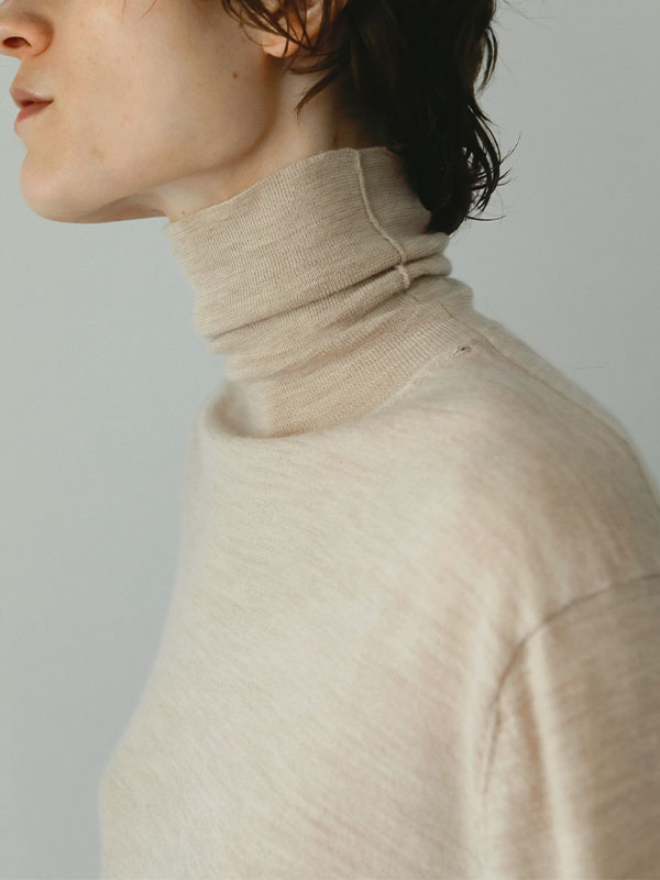 SANTEウールカシミヤタートルニットプルオーバー