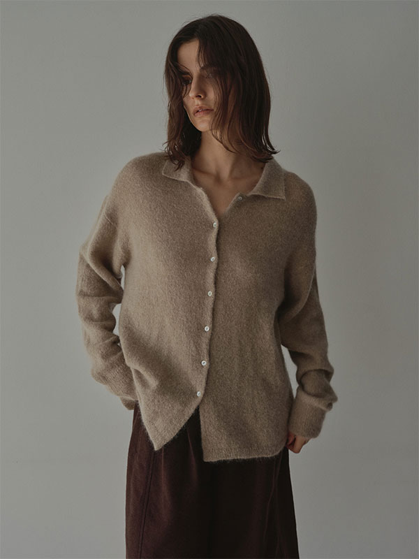 モヘヤニットシャツ