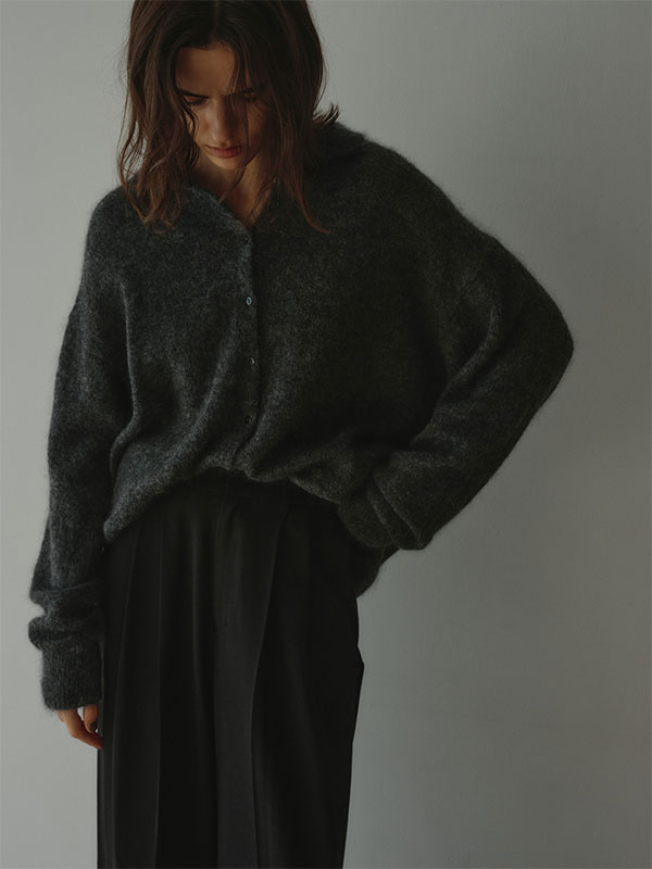 モヘヤニットシャツ