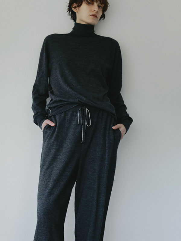 SANTEウールカシミヤニットパンツ