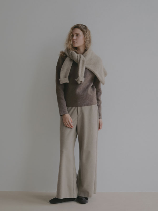 ウーリーセミワイドパンツ