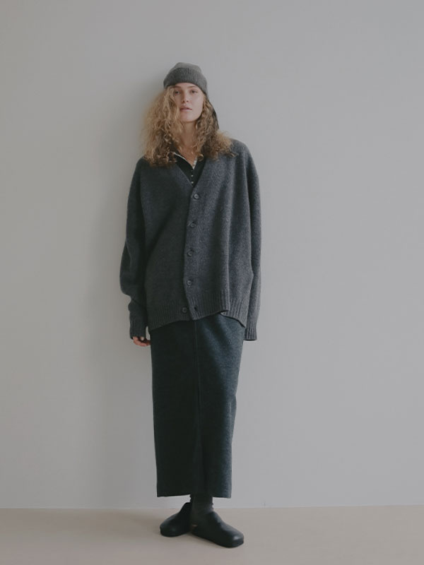 ダブルジップIラインロングスカート