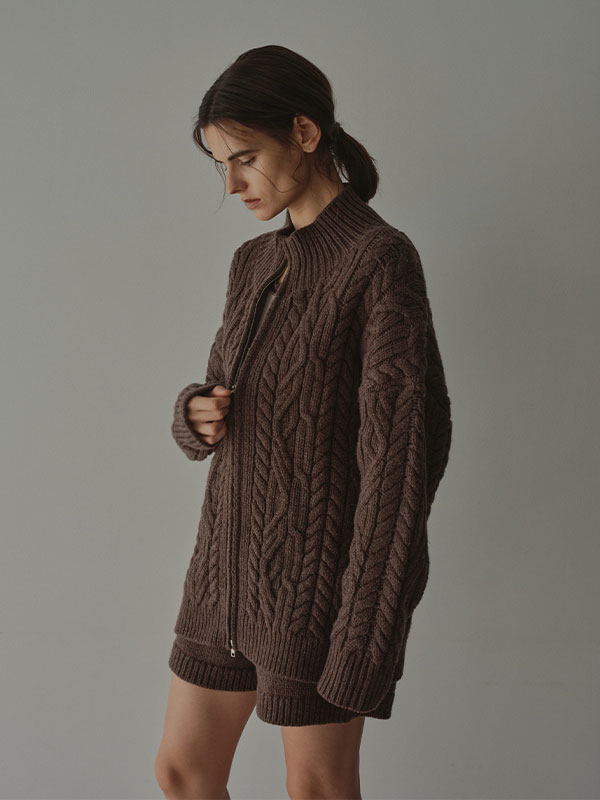 ローゲージニットショートパンツ