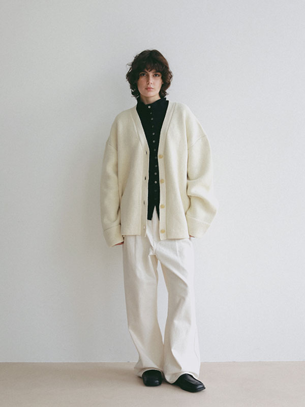 ダブルフェイスＶネックニットカーディガン