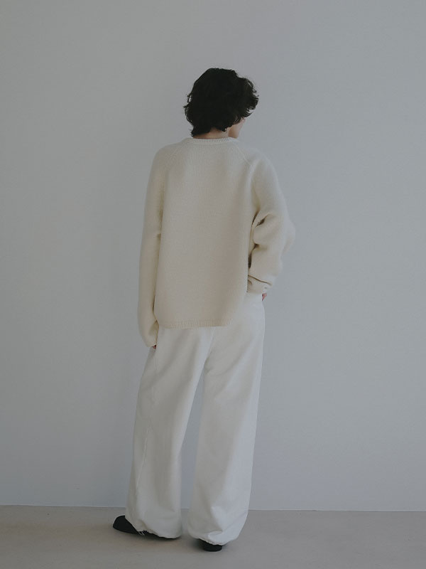 リバーシブルボックスニットプルオーバー