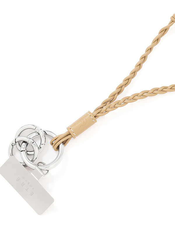 レザーコードロングマルチストラップ