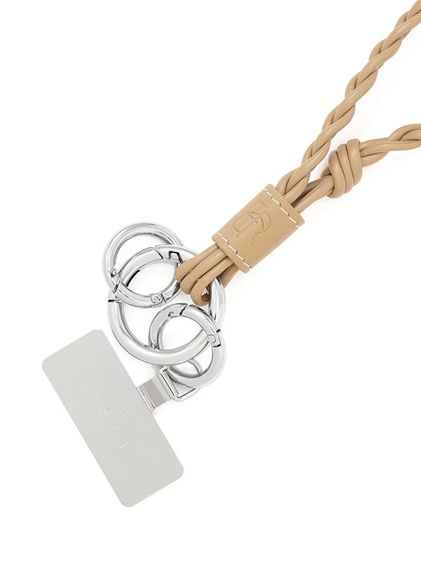 レザーコードショートマルチストラップ