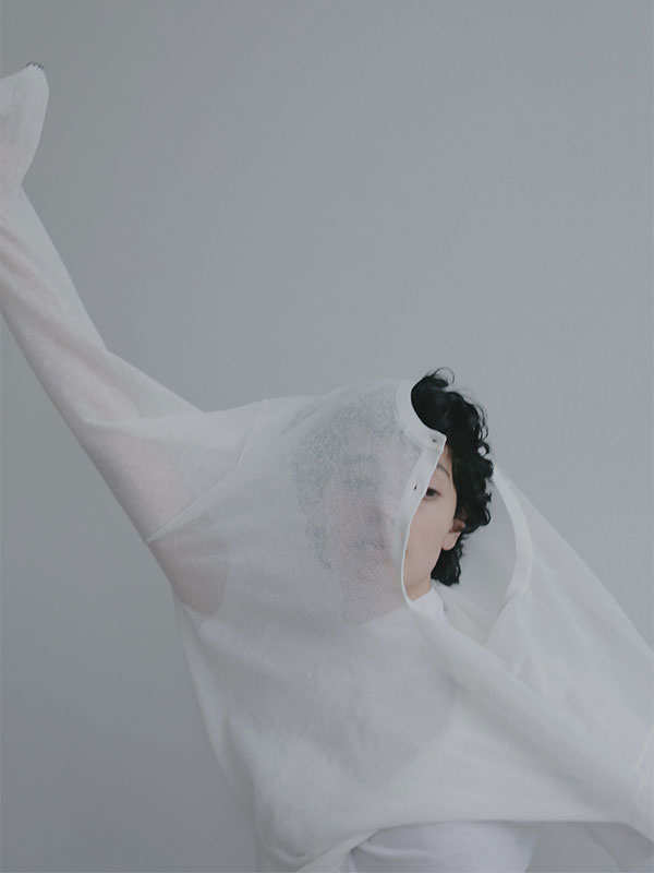 ヘンリーネックシアーニットプルオーバー