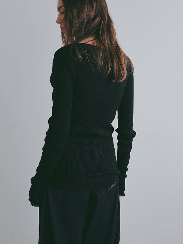 リネンヘルシーニットプルオーバー