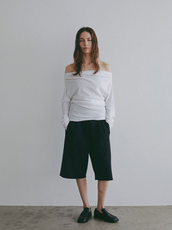 ダブルフェイスニットハーフパンツ(S GREY): ボトムス │ ETRE TOKYO