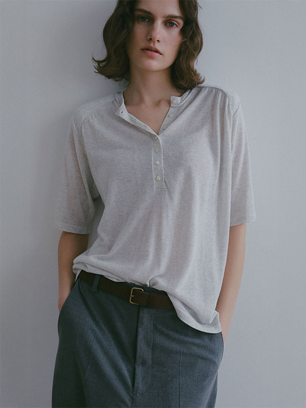 ショルダーパットニットTee