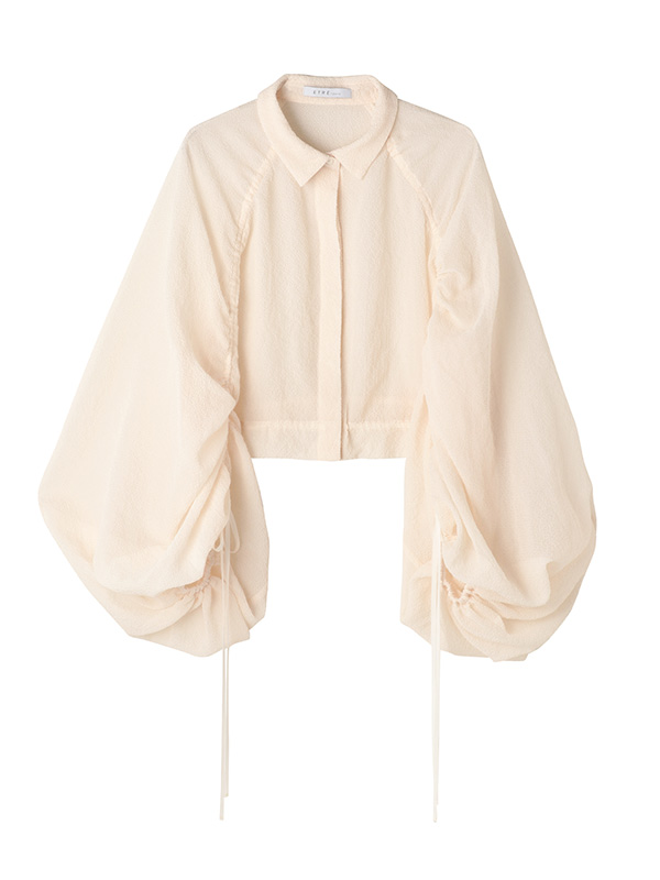 シャーリングシアーブラウス